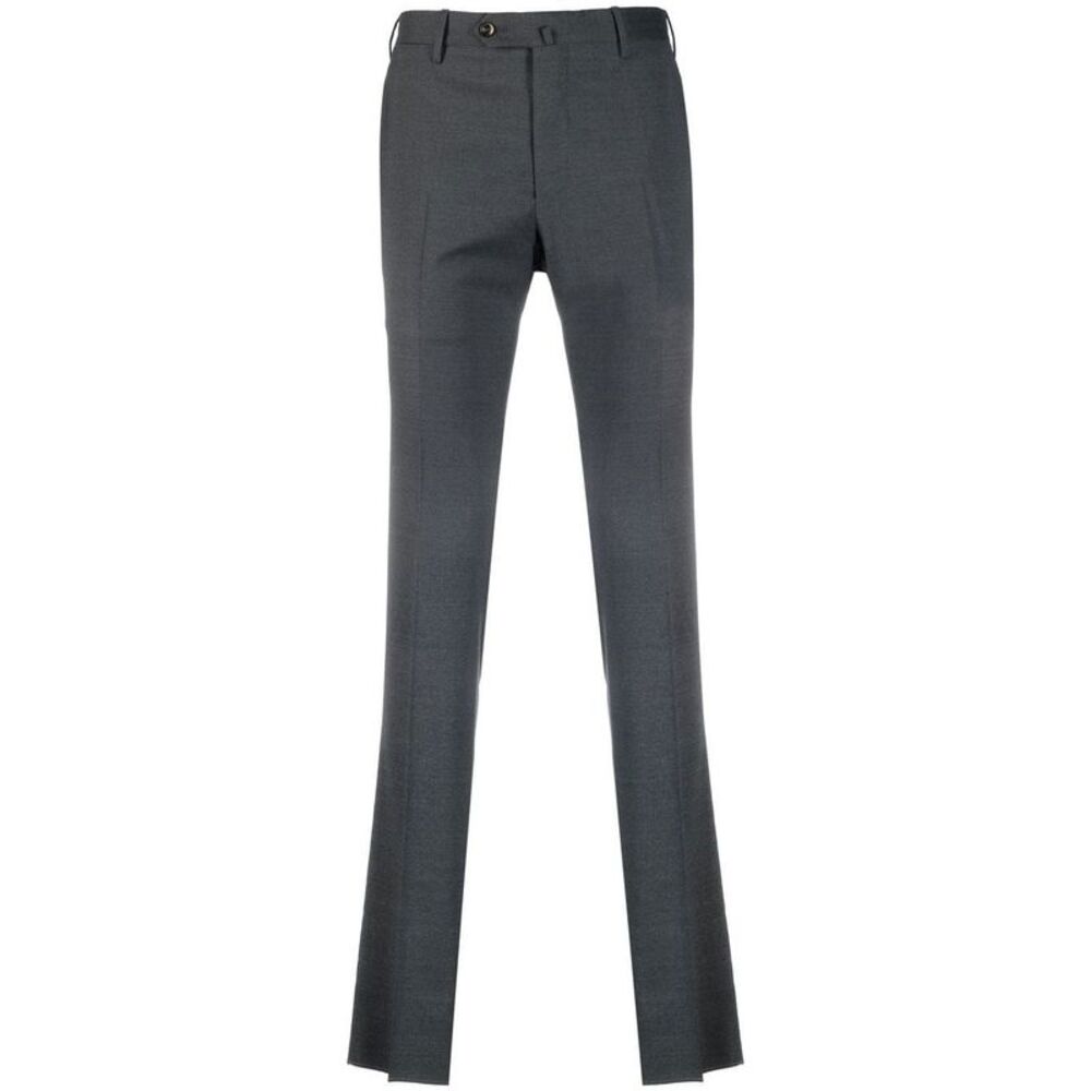 Pt Torino Men Grey Tailored Trousers
